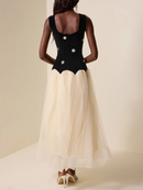 Women Round Neck Sleeveless Dress - Fashivon