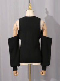 Off Shoulder Sleeves Sweater