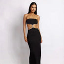 Top Dress Backless Split Wrap Dress - Fashivon