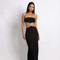 Top Dress Backless Split Wrap Dress - Fashivon