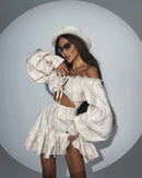 Long Sleeve Mini Dress - Fashivon