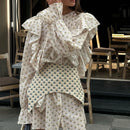 Print Mini Dress with Long Sleeve - Fashivon