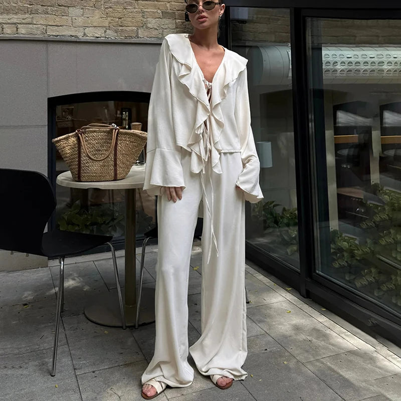 Two Piece Sets Long Sleeve T-shirt & Trousers