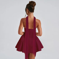 Mini Dress with Ribbon - Fashivon