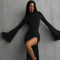 Maxi Long Sleeve Dress - Fashivon