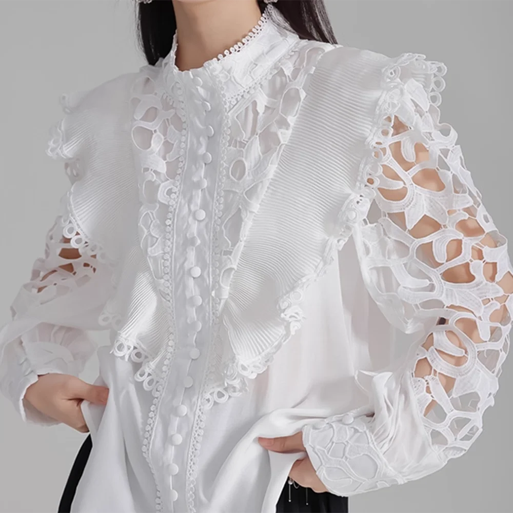 Long Sleeve Lace Women's Shirts