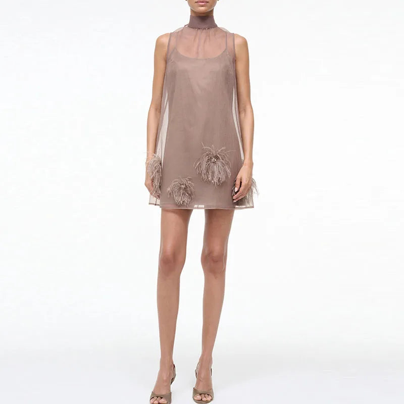 Brown Mini Dress