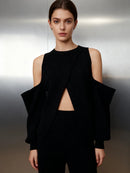 Off Shoulder Sleeves Sweater