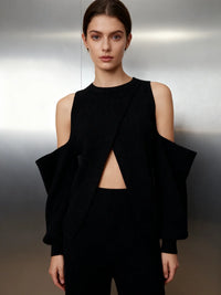 Off Shoulder Sleeves Sweater