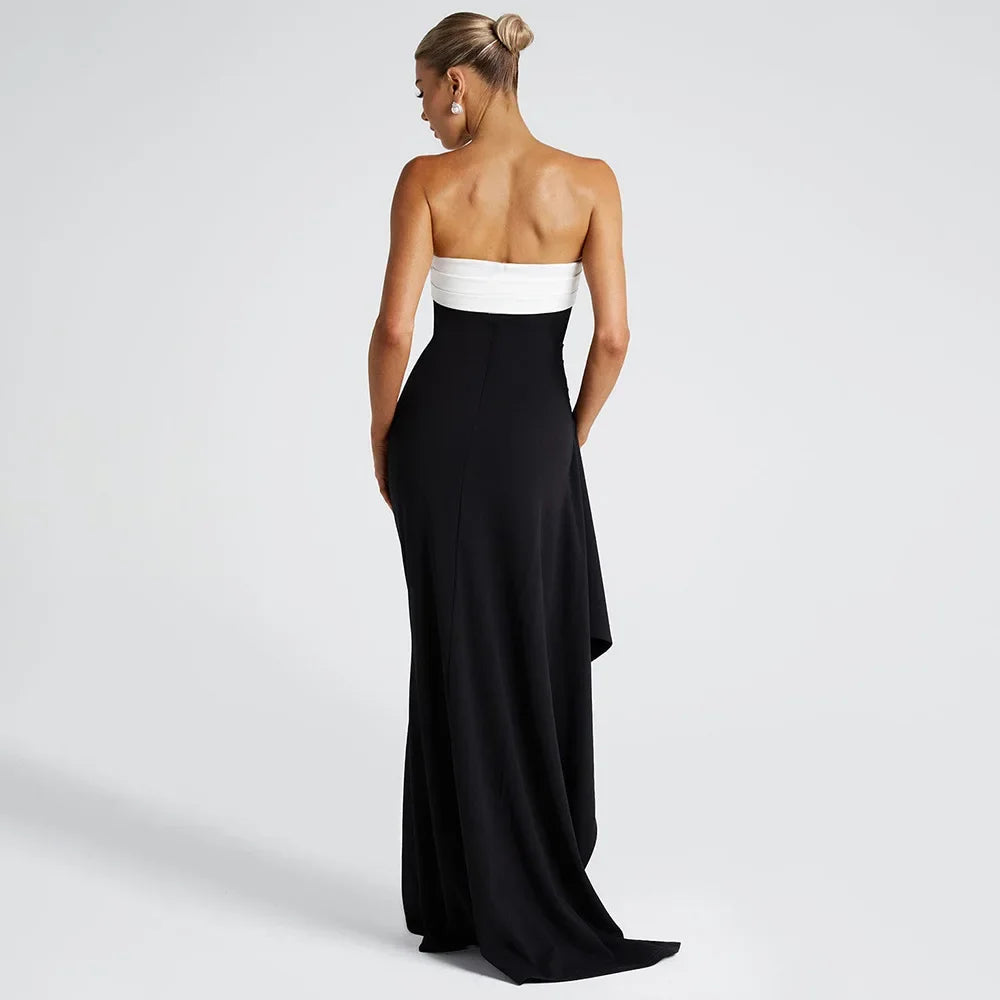 Black & White Maxi Dress - Fashivon