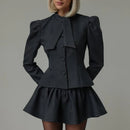 Long Sleeve Top & Skirt Suits - Fashivon