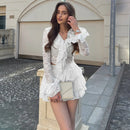 Two Piece Set Lace Top & Skirt - Fashivon