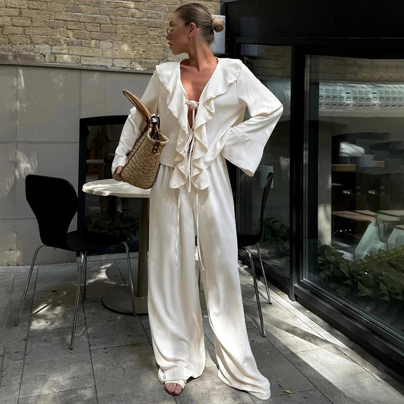 Two Piece Sets Long Sleeve T-shirt & Trousers