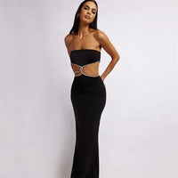 Top Dress Backless Split Wrap Dress - Fashivon