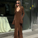 Long Sleeve Maxi Dress - Fashivon