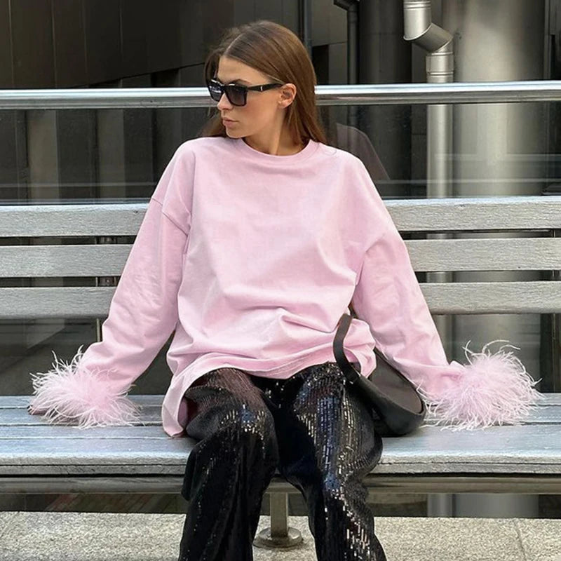 Pink Long Sleeve T-shirt