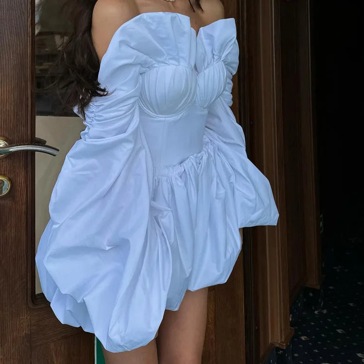 Two-piece White Set Skirt & Top - Fashivon