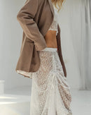 Two-Piece Lace Top & Long Skirt Sets - Fashivon