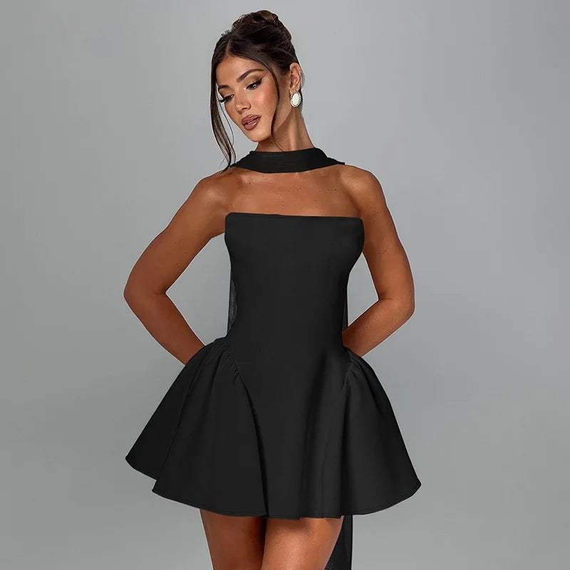 Mini Dress with Ribbon
