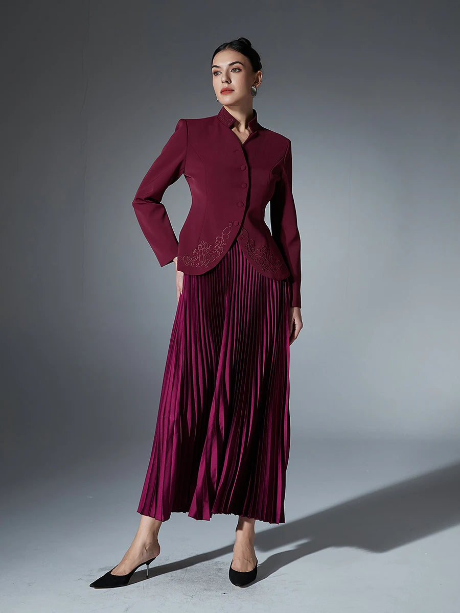 Women Patchwork Two Piece Set