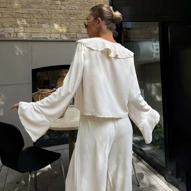 Two Piece Sets Long Sleeve T-shirt & Trousers - Fashivon