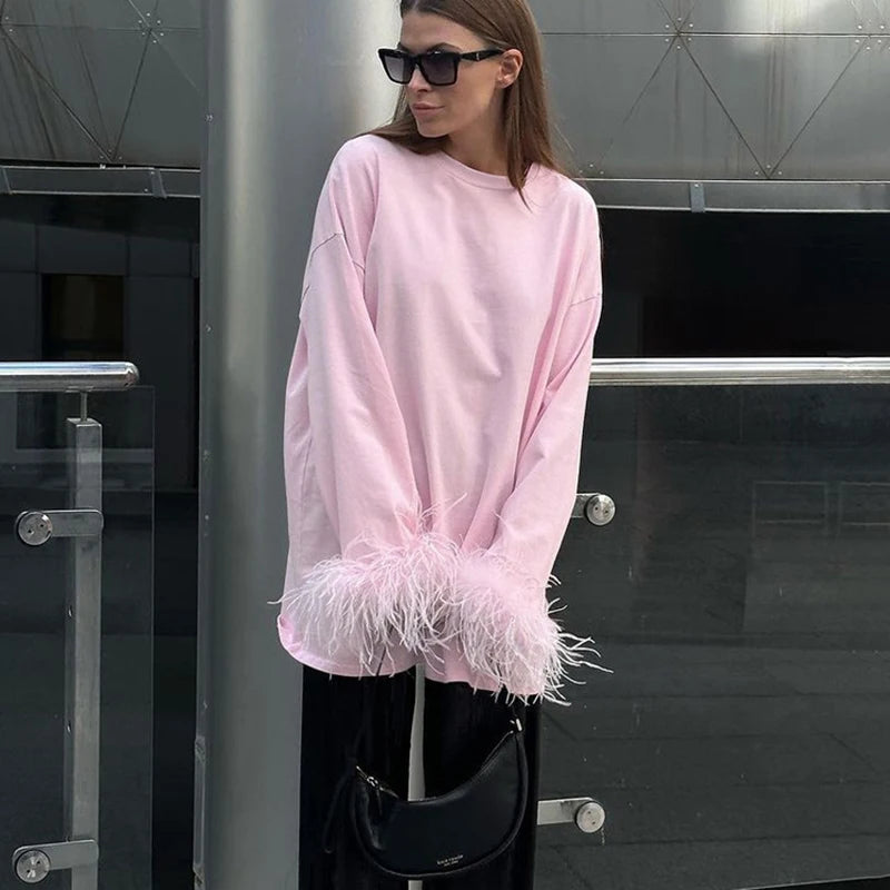Pink Long Sleeve T-shirt