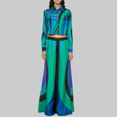 Pattern Print Long Sleeve Set