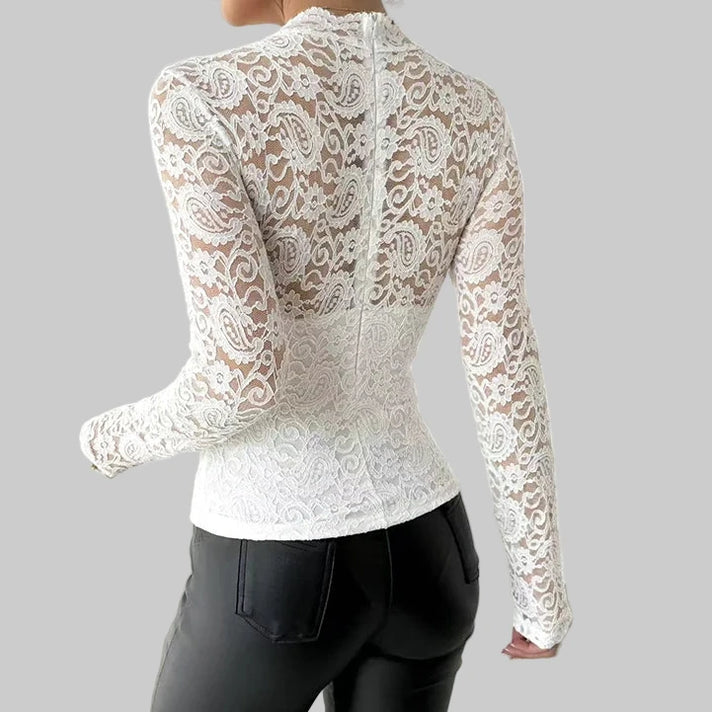 Lace Long Sleeve Shirt