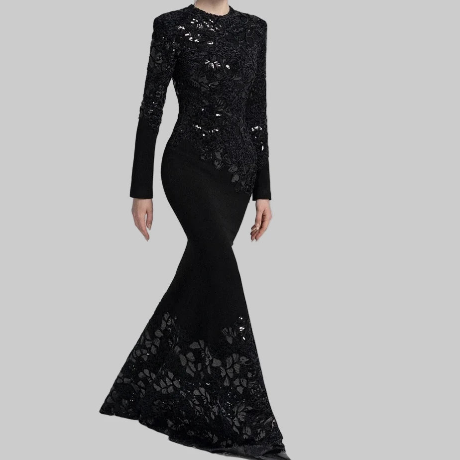 Women Long Sleeve Dress - Fashivon