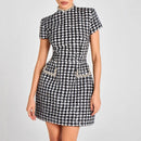 Plaid Print Mini Dress
