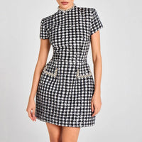 Plaid Print Mini Dress