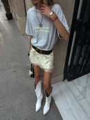 Lace Mini Skirt - Fashivon