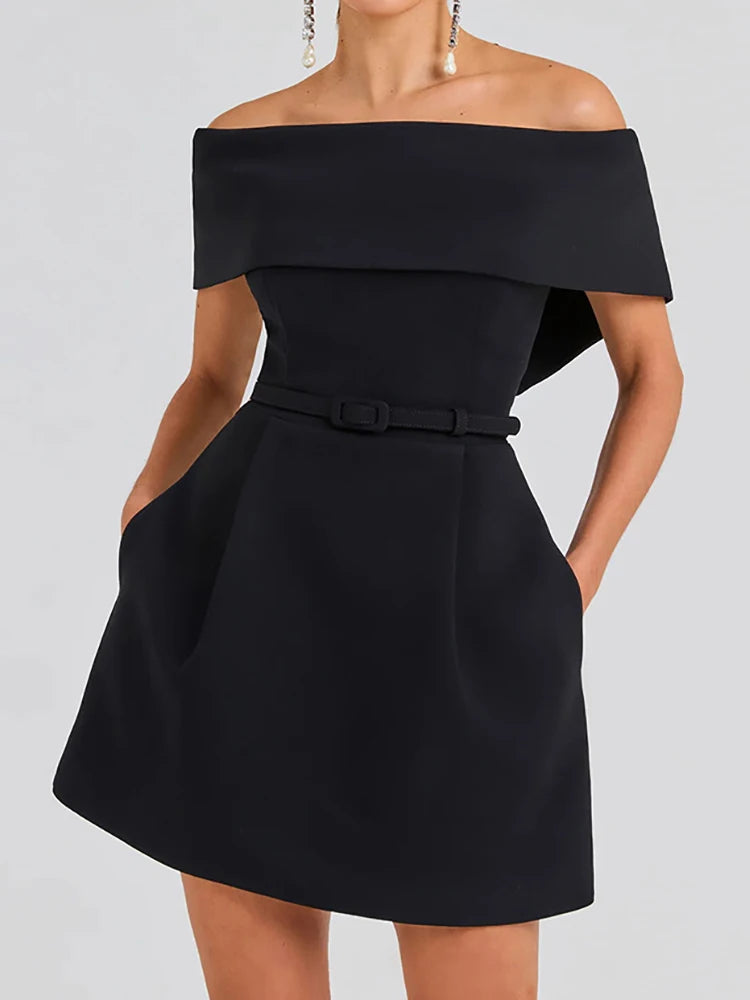 Women Short Sleeve Mini Dress