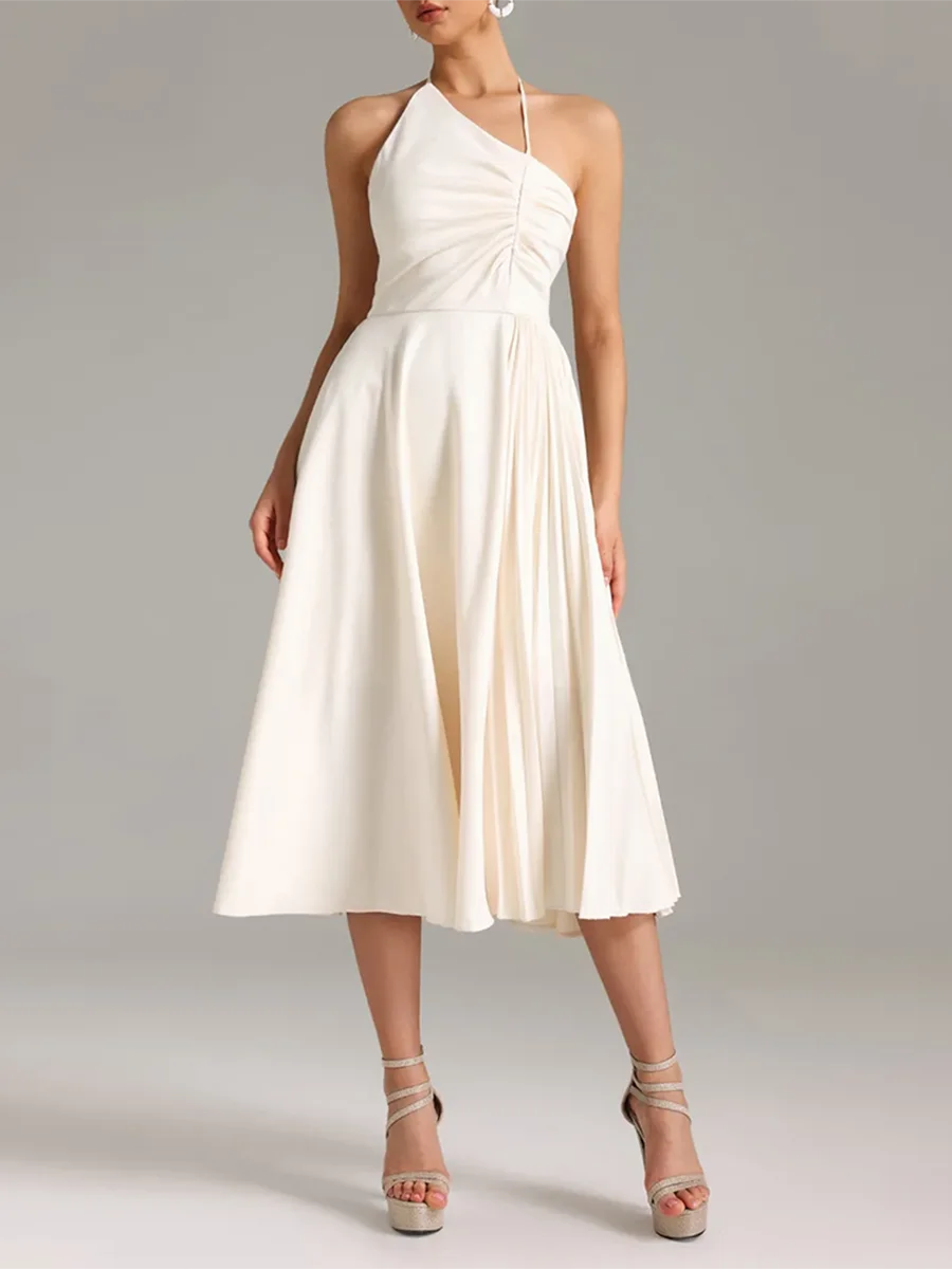 Apricot Sleeveless Dress