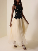 Women Round Neck Sleeveless Dress - Fashivon