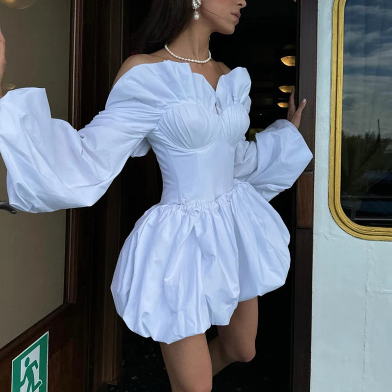 Two-piece White Set Skirt & Top - Fashivon