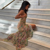 floral Long Dress - Fashivon