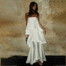 White Loose Long Dress - Fashivon