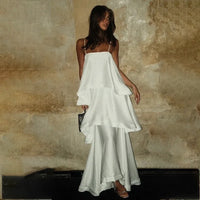 White Loose Long Dress - Fashivon