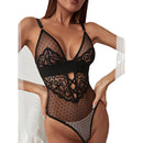Mesh Stitching Tied Sleeveless Jumpsuit Women - Fashivon