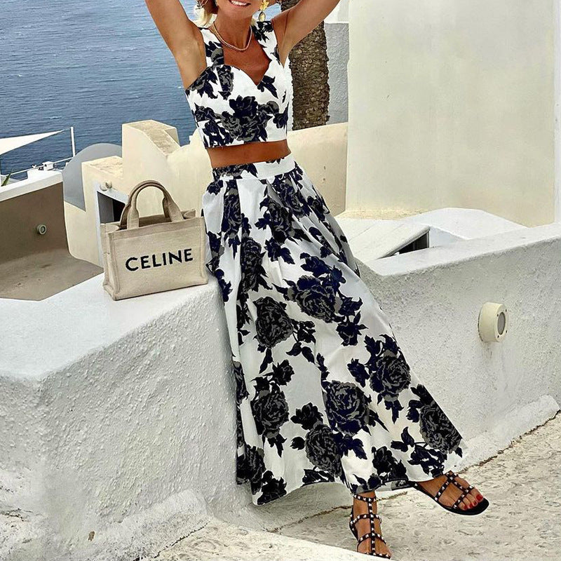 Fashion Top And Skirt Two-piece Set