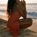 Bikini Strap Blouse Hollow-out Dress For Women - Fashivon